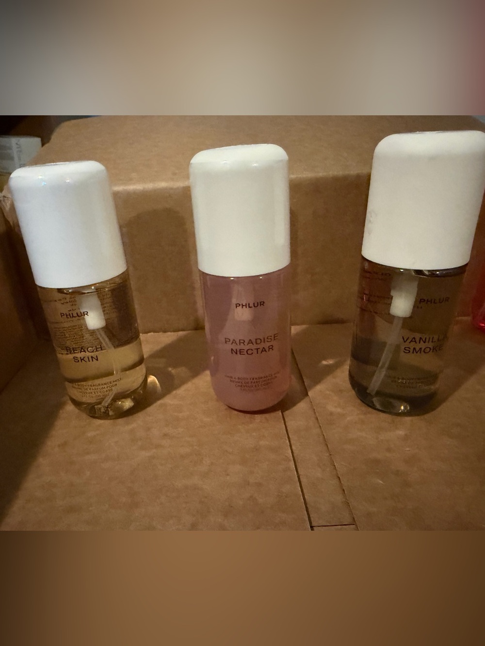 Phlur Paradise Nectar, Beach Skin, & Vanilla Smoke